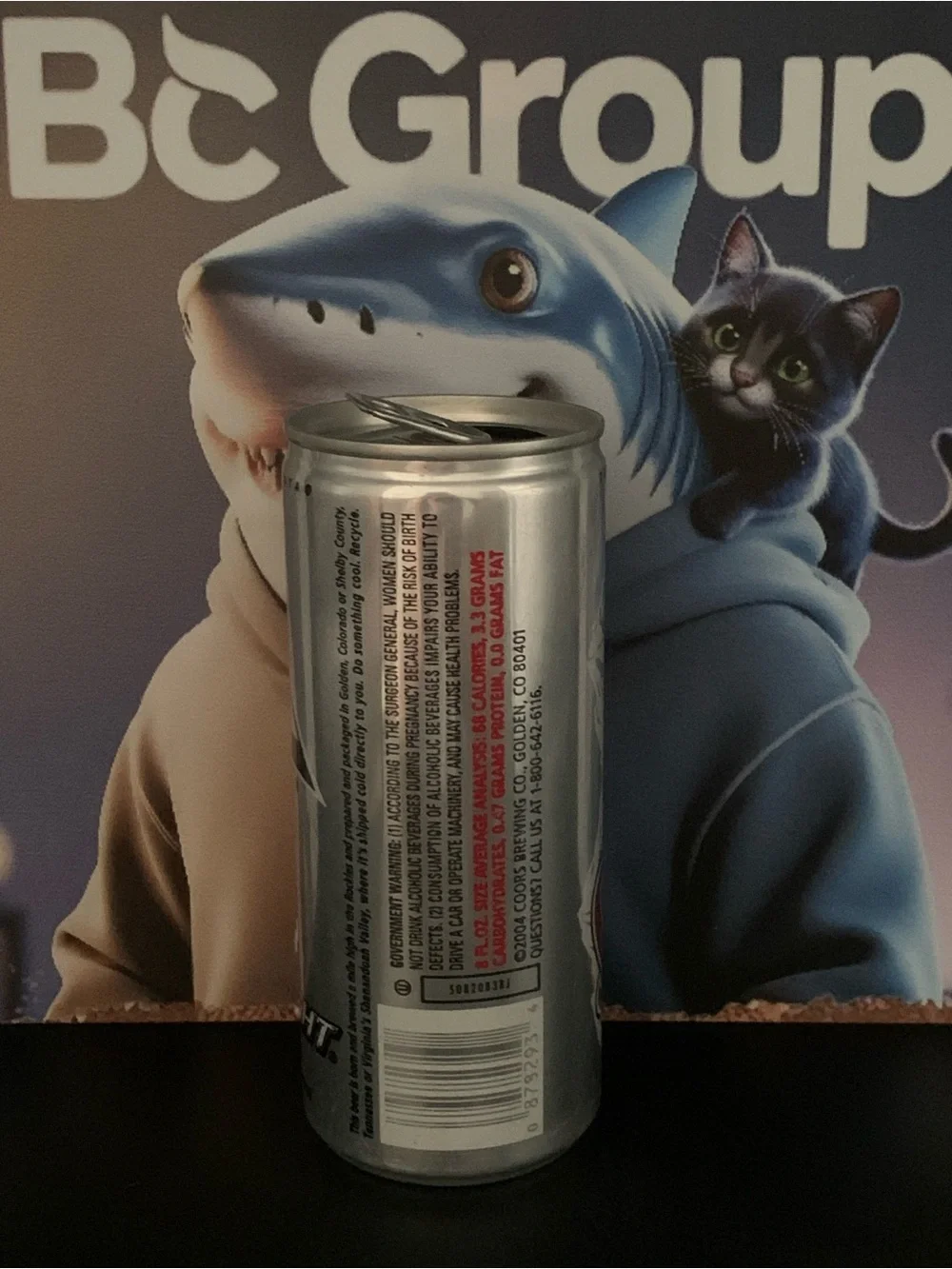 Vintage Beer Can Coors Light The Silver Bullet 8Oz Can Tab Empty Aluminum